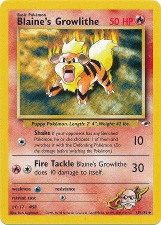Blaine's Growlithe (35) (35) 035  - Unlimited - Uncommon