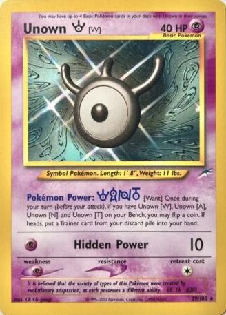 Unown [W]  - Unlimited - Rare