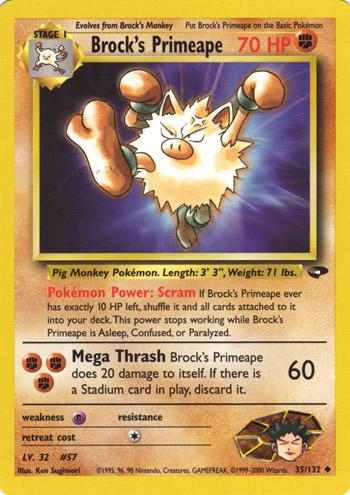 Brock's Primeape 035  - Unlimited - Uncommon