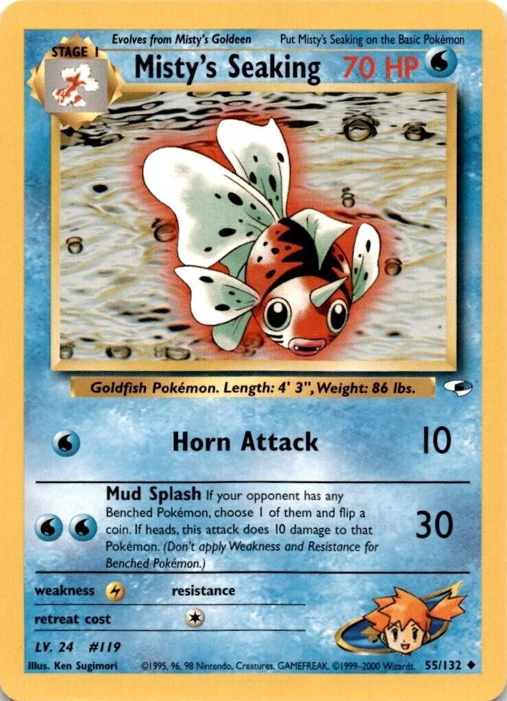Seaking de Misty (55/132) [Gym Heroes Unlimited] 