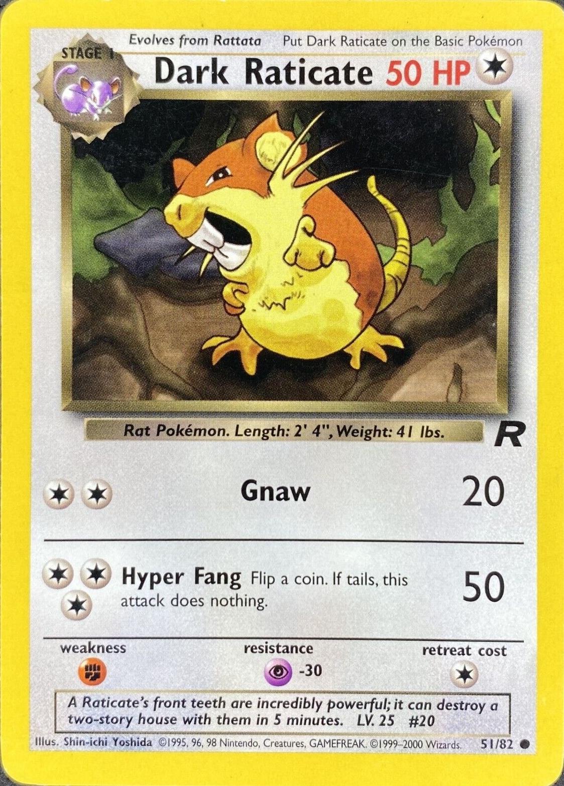 Dark Raticate 051  - Unlimited - Common