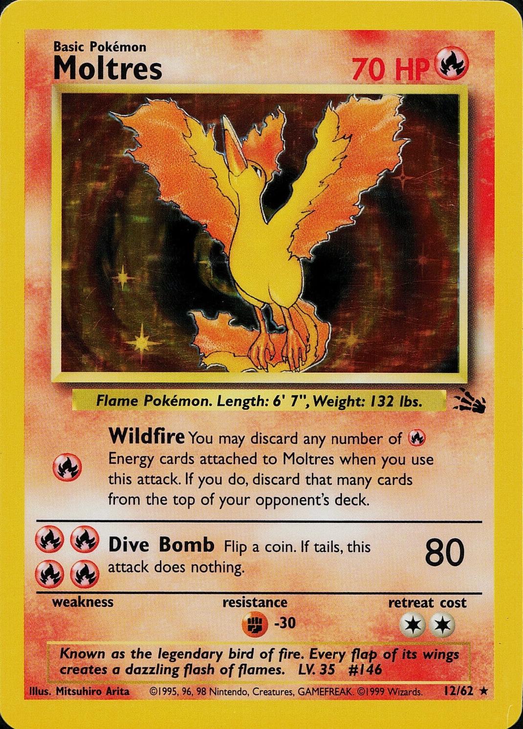 Moltres (12) (12) 012  - Unlimited Holofoil - Holo Rare