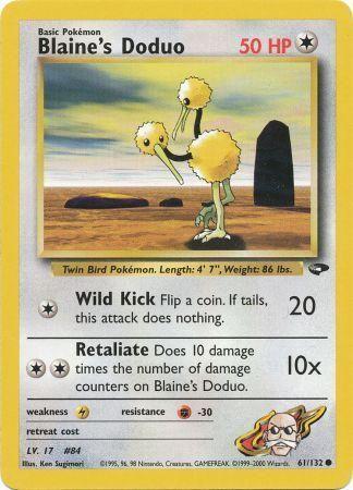 Blaine's Doduo 061  - Unlimited - Common