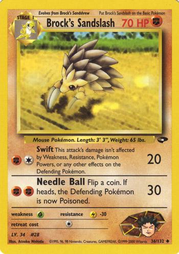 Brock's Sandslash 036  - Unlimited - Uncommon