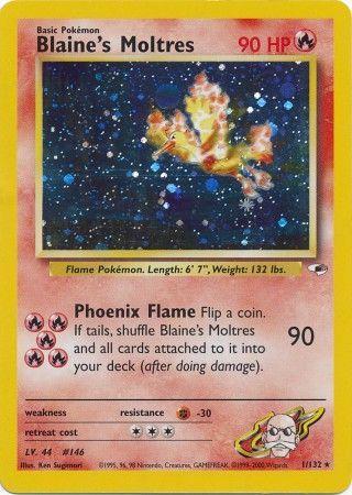 Blaine's Moltres 001  - Unlimited Holofoil - Holo Rare