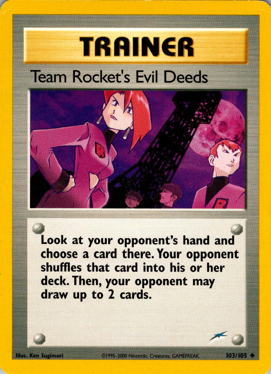 Team Rocket's Evil Deeds  - Unlimited - Uncommon