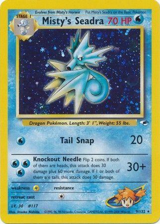 Misty's Seadra 009  - Unlimited Holofoil - Holo Rare