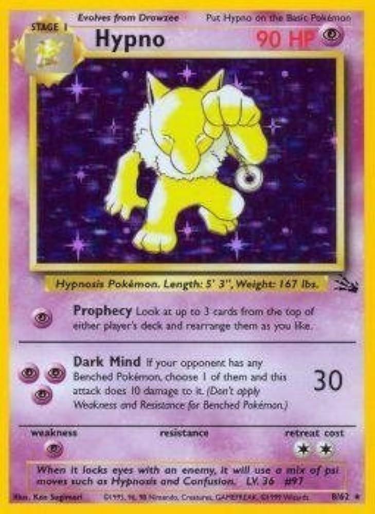 Hypno (8) (8) 008  - Unlimited Holofoil - Holo Rare