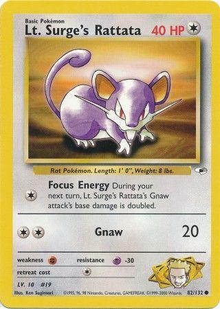 Lt. Surge's Rattata 082  - Unlimited - Common