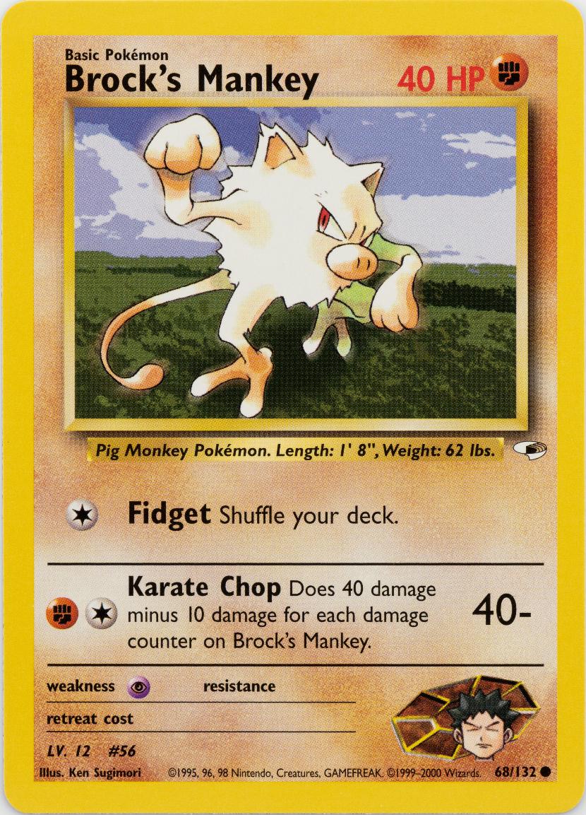 Brock's Mankey (68) (68) 068  - Unlimited - Common