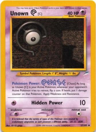 Unown [C]/105  - Unlimited - Uncommon