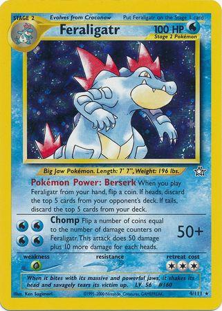 Feraligatr (4) (4) 004/111  - Unlimited Holofoil - Holo Rare