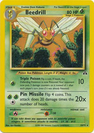 Beedrill 018  - Unlimited - Rare