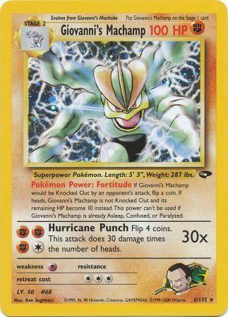 Giovanni's Machamp 006  - Unlimited Holofoil - Holo Rare