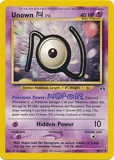Unown [N] 050  - Unlimited - Uncommon