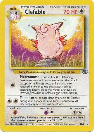 Clefable (17) (17) 017  - Unlimited - Rare