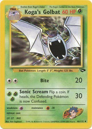 Koga's Golbat 046  - Unlimited - Uncommon