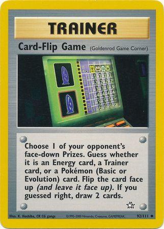 Jeu de retournement de cartes (92/111) [Neo Genesis Unlimited] 