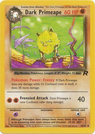 Dark Primeape 043  - Unlimited - Uncommon