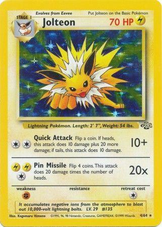 Jolteon (4) (4) 004  - Unlimited Holofoil - Holo Rare