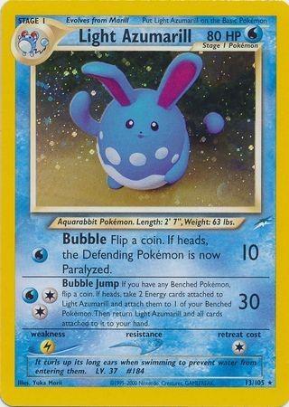 Light Azumarill 013  - Unlimited Holofoil - Holo Rare