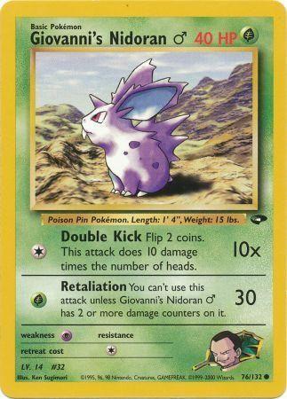 Giovanni's Nidoran M 076  - Unlimited - Common