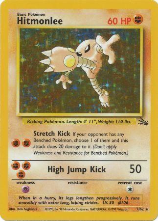 Hitmonlee (7) (7) 007  - Unlimited Holofoil - Holo Rare