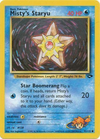 Misty's Staryu 092  - Unlimited - Common