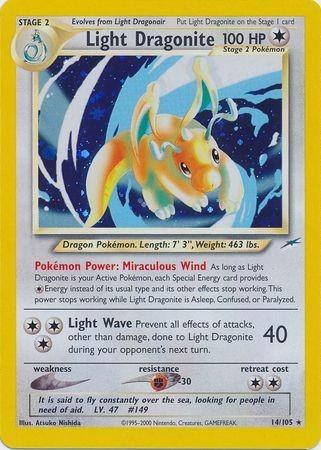 Light Dragonite  - Unlimited Holofoil - Holo Rare