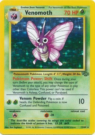 Venomoth (13) (13) 013  - Unlimited Holofoil - Holo Rare