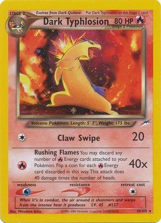 Dark Typhlosion 010  - Unlimited Holofoil - Holo Rare