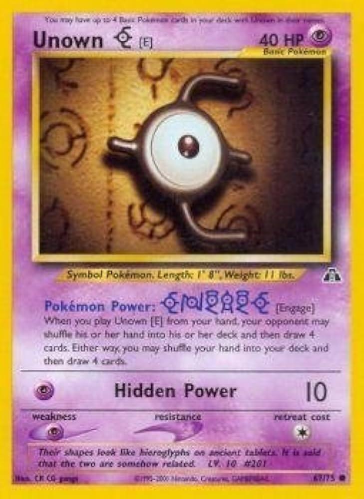 Unown [E] 067  - Unlimited - Common