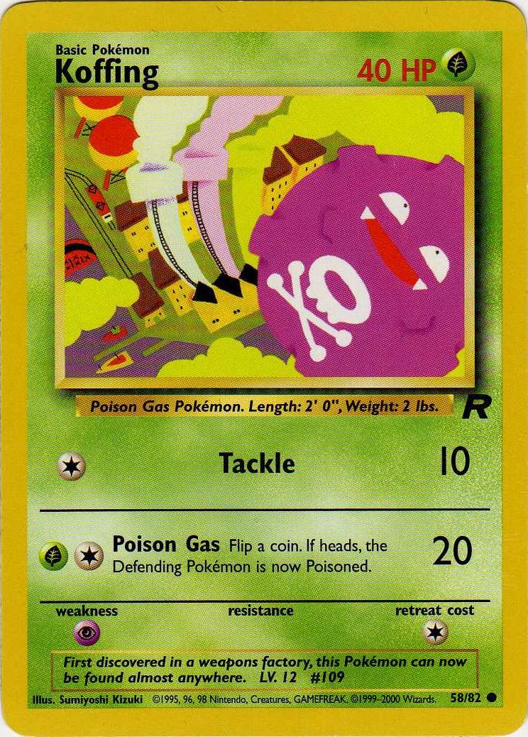 Koffing (58/82) [Team Rocket Illimité] 