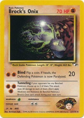 Brock's Onix (21) (21) 021  - Unlimited - Rare