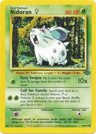 Nidoran (57/64) (Femme) [Jungle Illimité] 