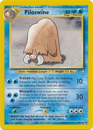 Piloswine 044  - Unlimited - Uncommon