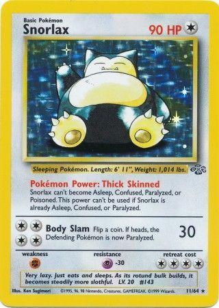 Snorlax (11) (11) 011  - Unlimited Holofoil - Holo Rare