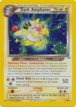 Dark Ampharos  - Unlimited Holofoil - Holo Rare
