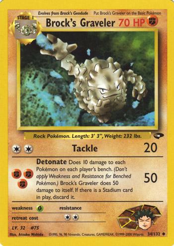 Brock's Graveler 034  - Unlimited - Uncommon