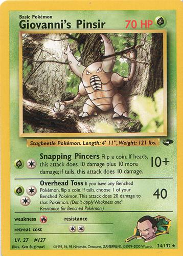 Giovanni's Pinsir 024  - Unlimited - Rare