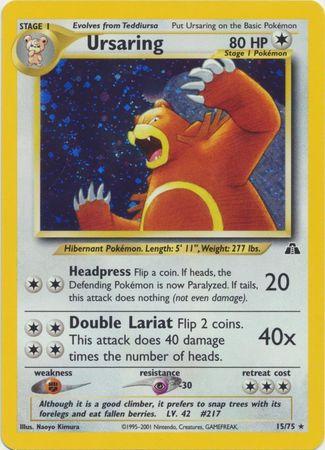 Ursaring (15) 15/75 - Neo Discovery Unlimited Holofoil