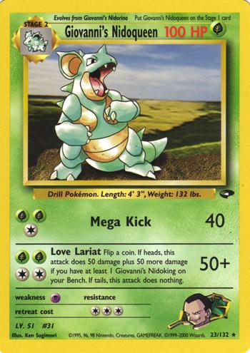 Giovanni's Nidoqueen 023  - Unlimited - Rare