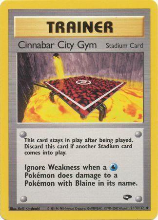 Cinnabar City Gym 113  - Unlimited - Uncommon