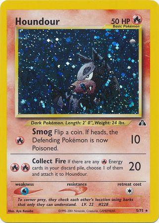 Houndour (5)  - Unlimited Holofoil - Holo Rare