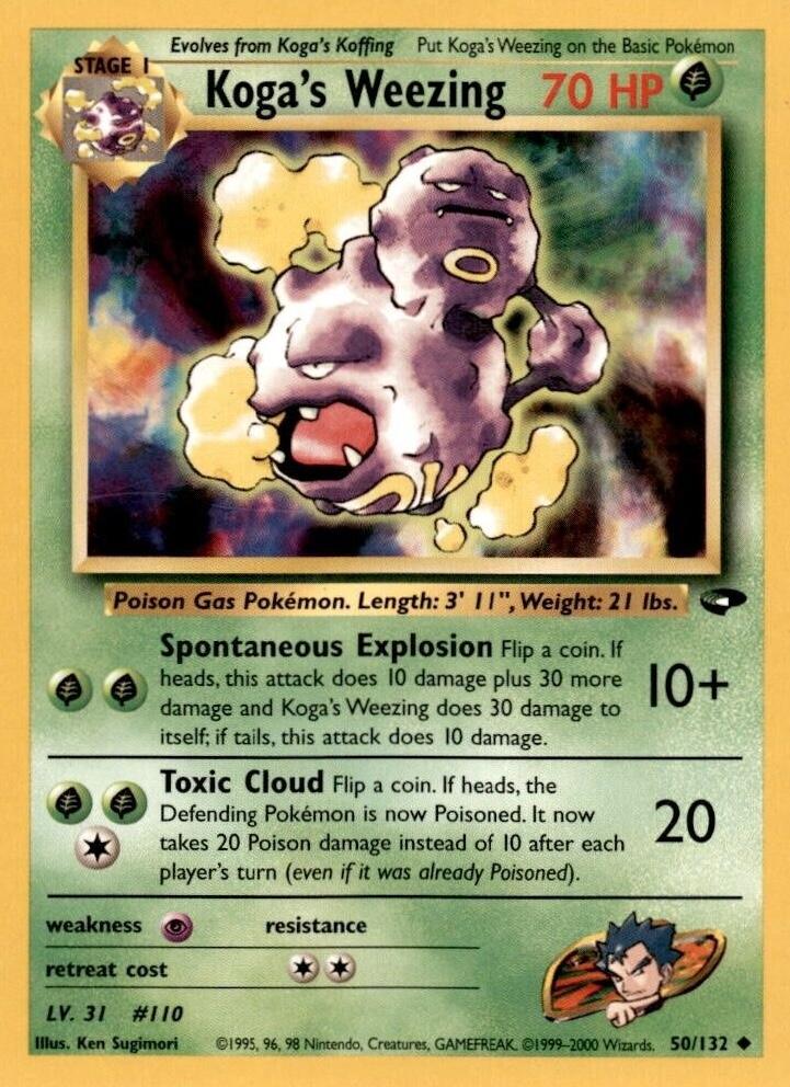 Koga's Weezing 050  - Unlimited - Uncommon