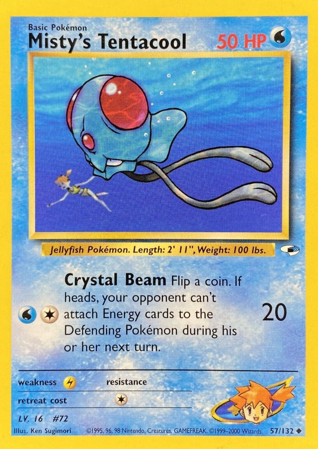 Misty's Tentacool (57) (57) 057  - Unlimited - Uncommon