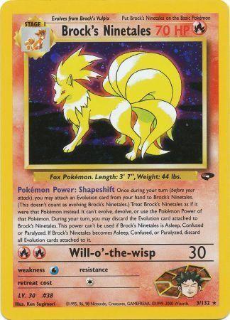Brock's Ninetales 003/132  - Unlimited Holofoil - Holo Rare