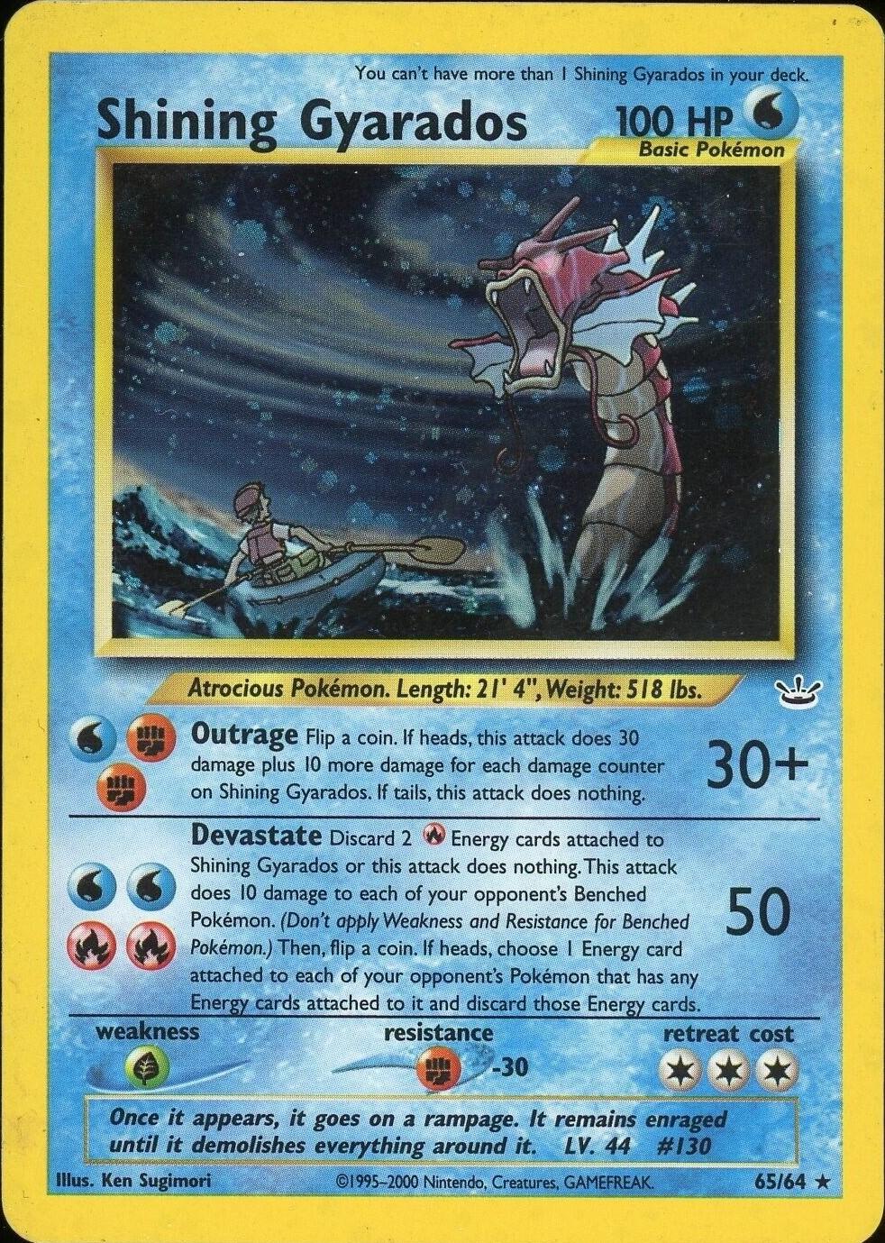 Shining Gyarados  - Unlimited Holofoil - Secret Rare