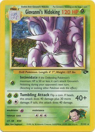 Giovanni's Nidoking 007  - Unlimited Holofoil - Holo Rare