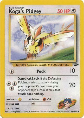 Koga's Pidgey (80) (80) 080  - Unlimited - Common